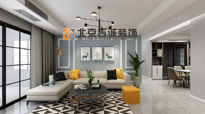 [裝修案例]118平米現(xiàn)代簡約風(fēng)格裝修效果圖 都市的現(xiàn)代時(shí)尚